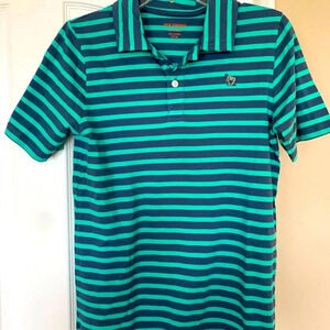 NWOT boys Joe Fresh polo shirt xl/14 green and grey striped brand new